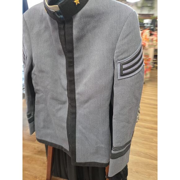 Military Academy West Point Men's Cadet Gray Wool Uniform Jacket Coat 37 20 1/2 - Picture 4 of 11